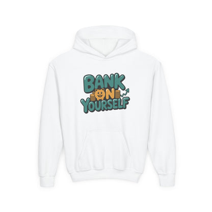 Youth Hoodie — "Bank On Yourself" Motivational Pullover