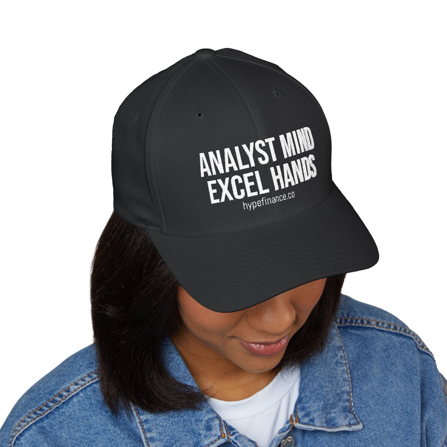 Analyst Mind, Excel Hands Embroidered Cap