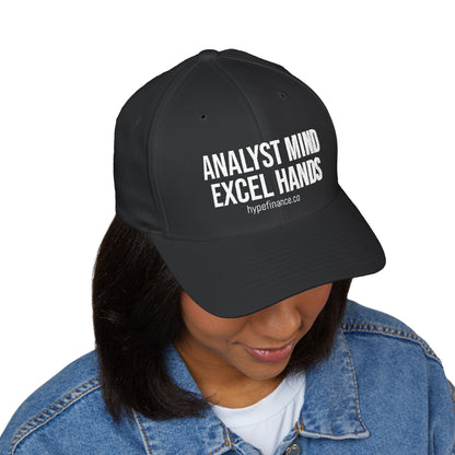 Analyst Mind, Excel Hands Embroidered Cap