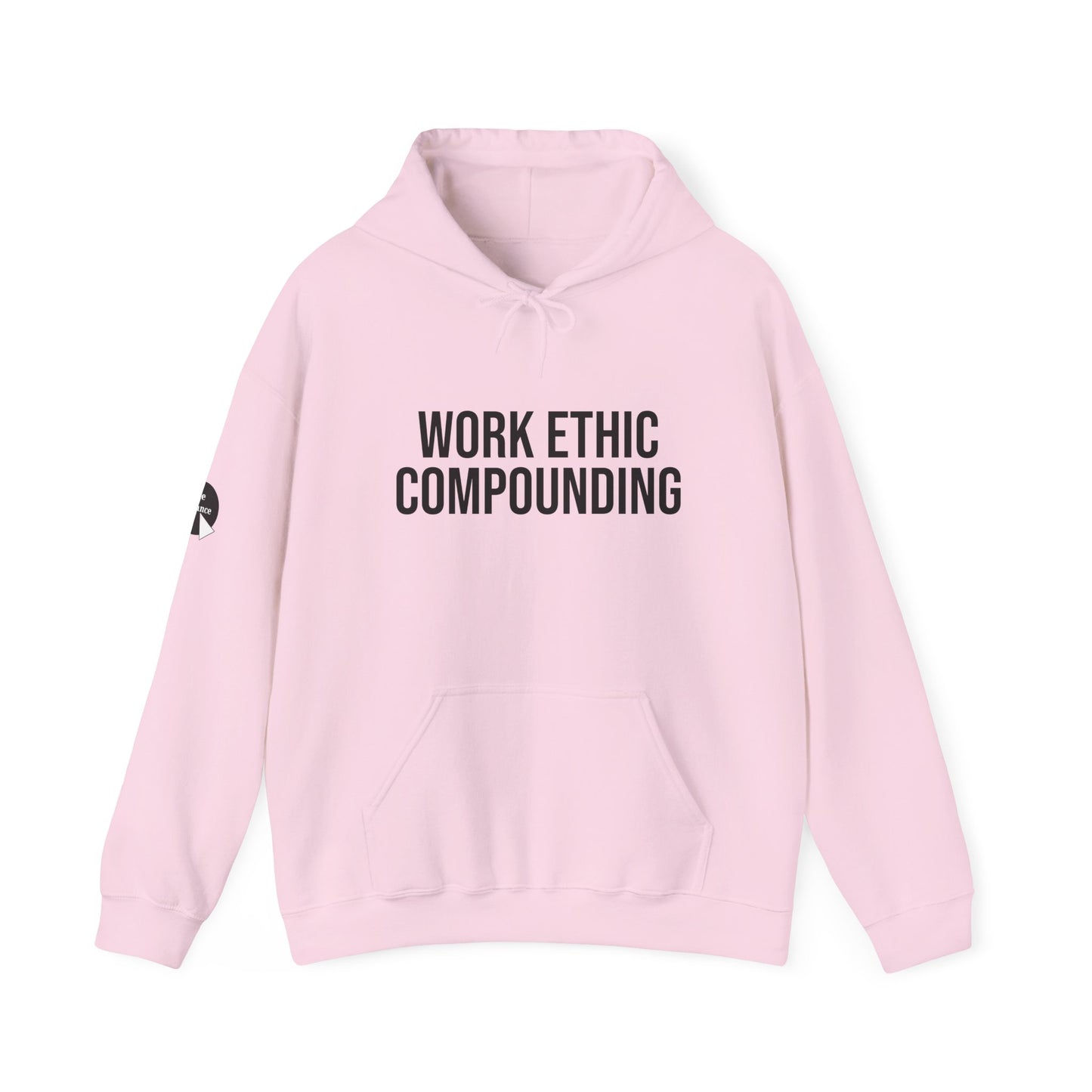 Work Ethic Compounding Hoodie – Motivational Minimalist Hooded Sweatshirt