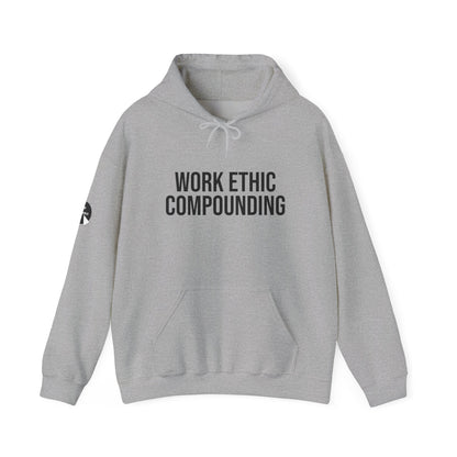 Work Ethic Compounding Hoodie – Motivational Minimalist Hooded Sweatshirt