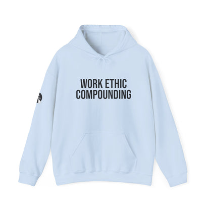 Work Ethic Compounding Hoodie – Motivational Minimalist Hooded Sweatshirt