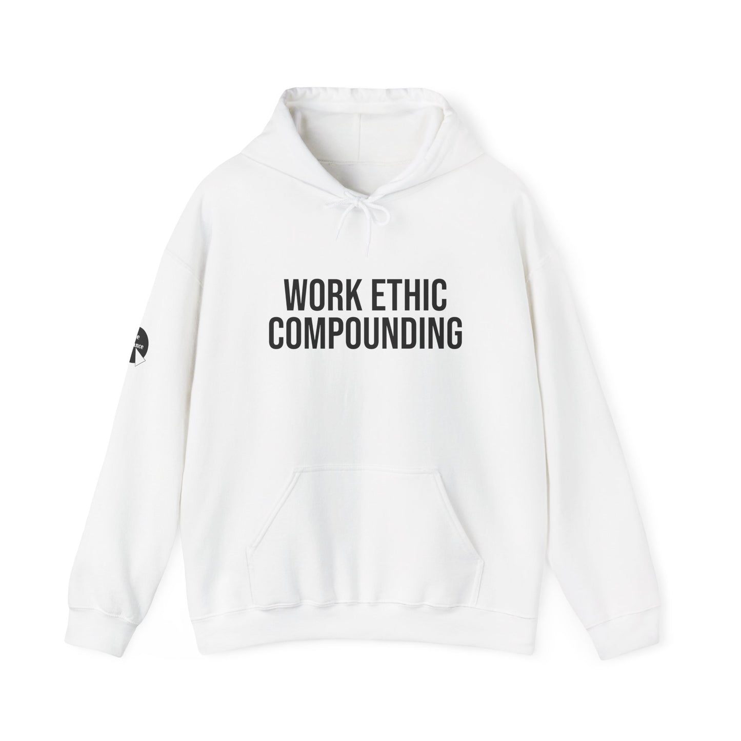 Work Ethic Compounding Hoodie – Motivational Minimalist Hooded Sweatshirt