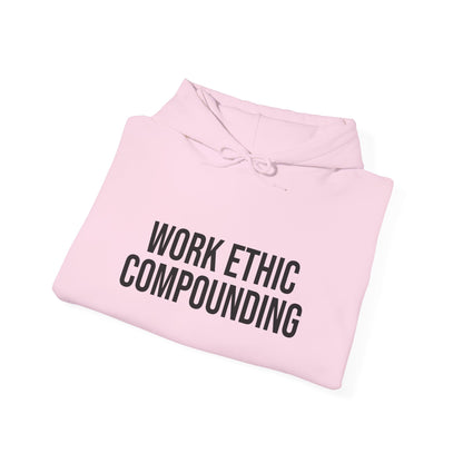 Work Ethic Compounding Hoodie – Motivational Minimalist Hooded Sweatshirt