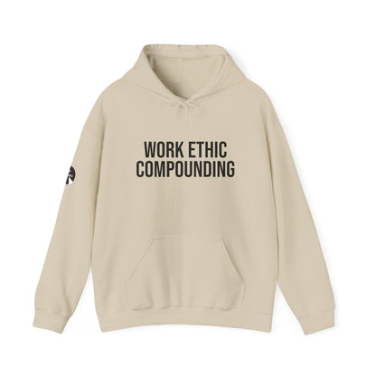 Work Ethic Compounding Hoodie – Motivational Minimalist Hooded Sweatshirt