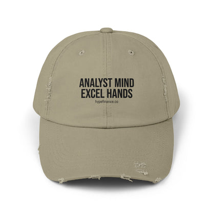 Analyst Mind, Excel Hands" Baseball Cap